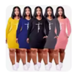 FAITH knee length plus size dress