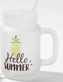 Sublimation 12oz Color Mason Jars with Straw