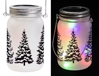 Solar Sublimation Mason Jar Lanterns