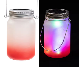 Solar Sublimation Mason Jar Lanterns