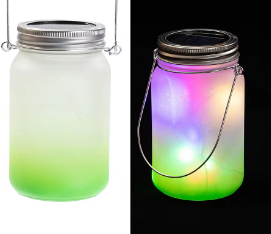 Solar Sublimation Mason Jar Lanterns