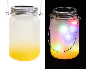 Solar Sublimation Mason Jar Lanterns