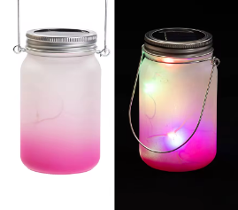 Solar Sublimation Mason Jar Lanterns