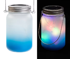 Solar Sublimation Mason Jar Lanterns