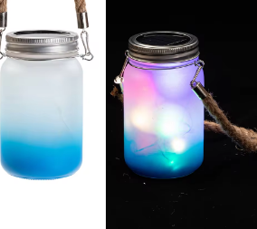 Solar Sublimation Mason Jar Lanterns